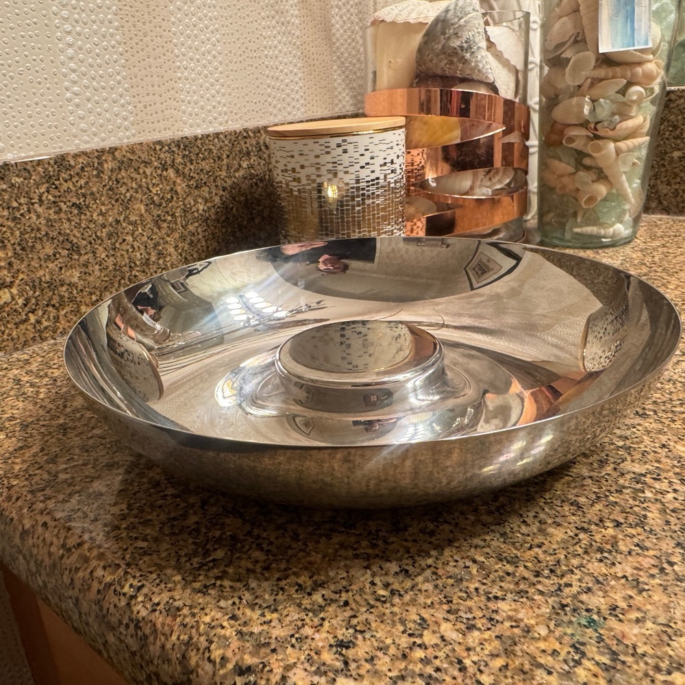 Alessi Khodi Feiz Serving Dish Stainless Steel 8–78 Italian Decorative Dip Bowl